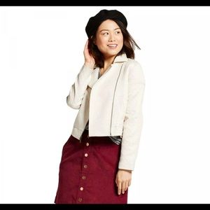 New Women's Jacquard Bomber Jacket “A New Day”- Gold And White Xs & xxl